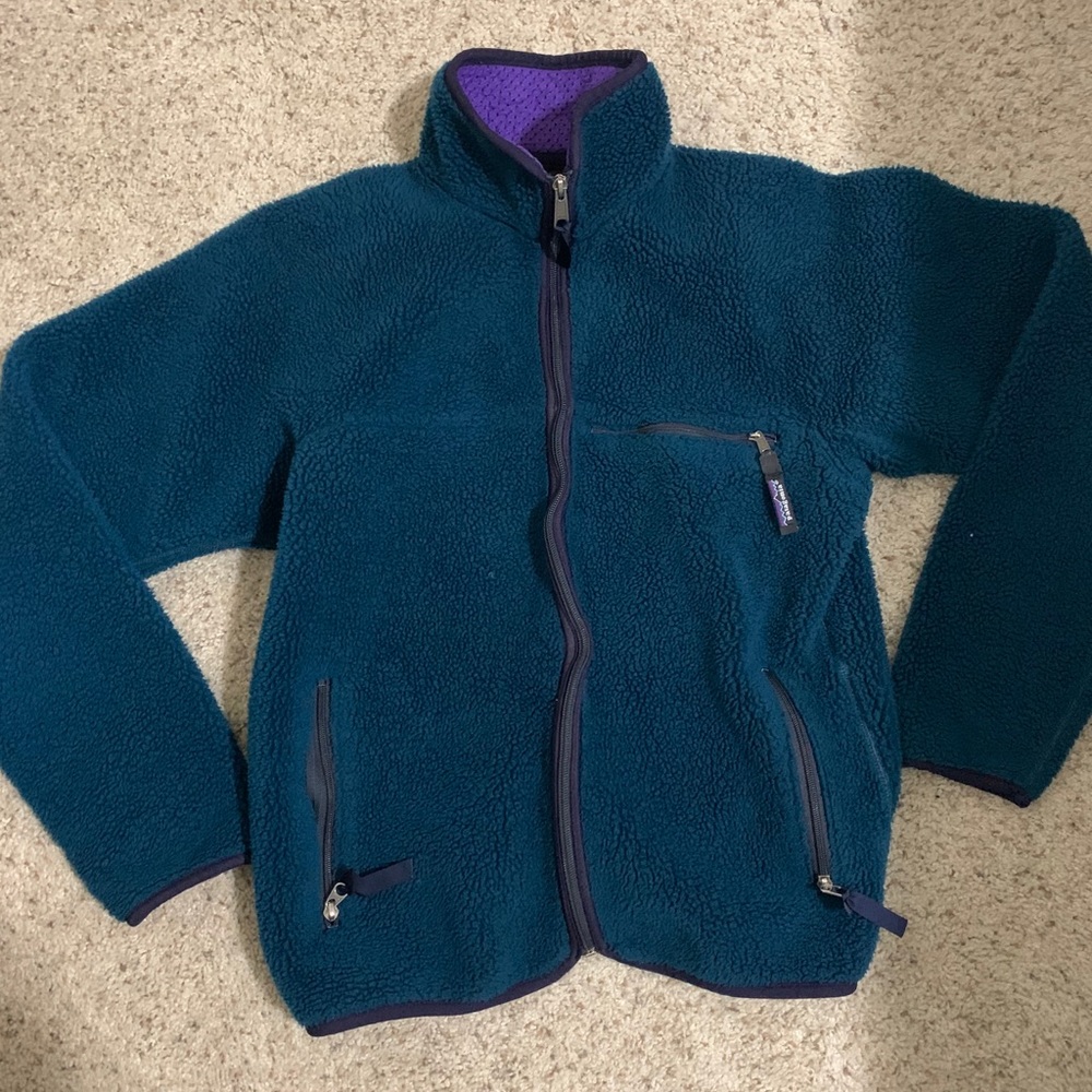Turquoise Patagonia light jacket